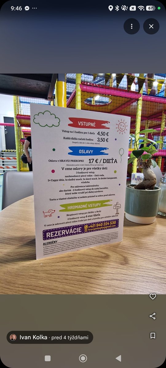 Hravá Priekopská detský kútik